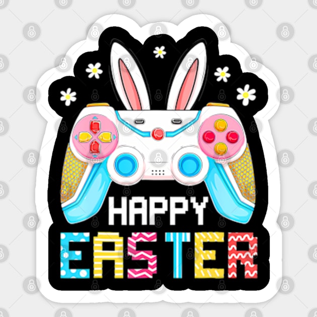 Easter Gamer Bunny Rabbit Video Game Boys Kids Gaming Sticker by AzerothGaming